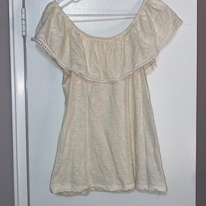 Size M off-the-shoulder flowy shirt‎ from Old Navy